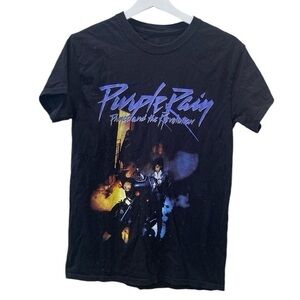 Men’s small Prince Purple Rain black t shirt
